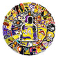 50 Pcs Stickers Of Koby Basketball, Vinyl Waterproof Stickers for Water Bottles, Laptop, Skateboard Journaling Scrapbook.