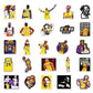 50 Pcs Stickers Of Koby Basketball, Vinyl Waterproof Stickers for Water Bottles, Laptop, Skateboard Journaling Scrapbook.