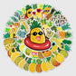50 Pcs Stickers Of Pineapple, Vinyl Waterproof Stickers for Water Bottles, Laptop, Skateboard Journaling Scrapbook.