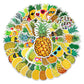 50 Pcs Stickers Of Pineapple, Vinyl Waterproof Stickers for Water Bottles, Laptop, Skateboard Journaling Scrapbook.