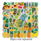 50 Pcs Stickers Of Pineapple, Vinyl Waterproof Stickers for Water Bottles, Laptop, Skateboard Journaling Scrapbook.
