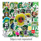 50 Pcs Stickers Of Weed, Vinyl Waterproof Stickers for Water Bottles, Laptop, Skateboard Journaling Scrapbook.