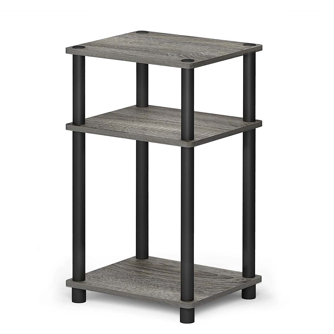 MDF Wood 3-Tier Floor Wall Standing Side Table and Shelf - Star Work 