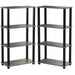 4 Tier Stand Shelf Rack Organizer Turn-N-Tube End Table For Home - Star Work 
