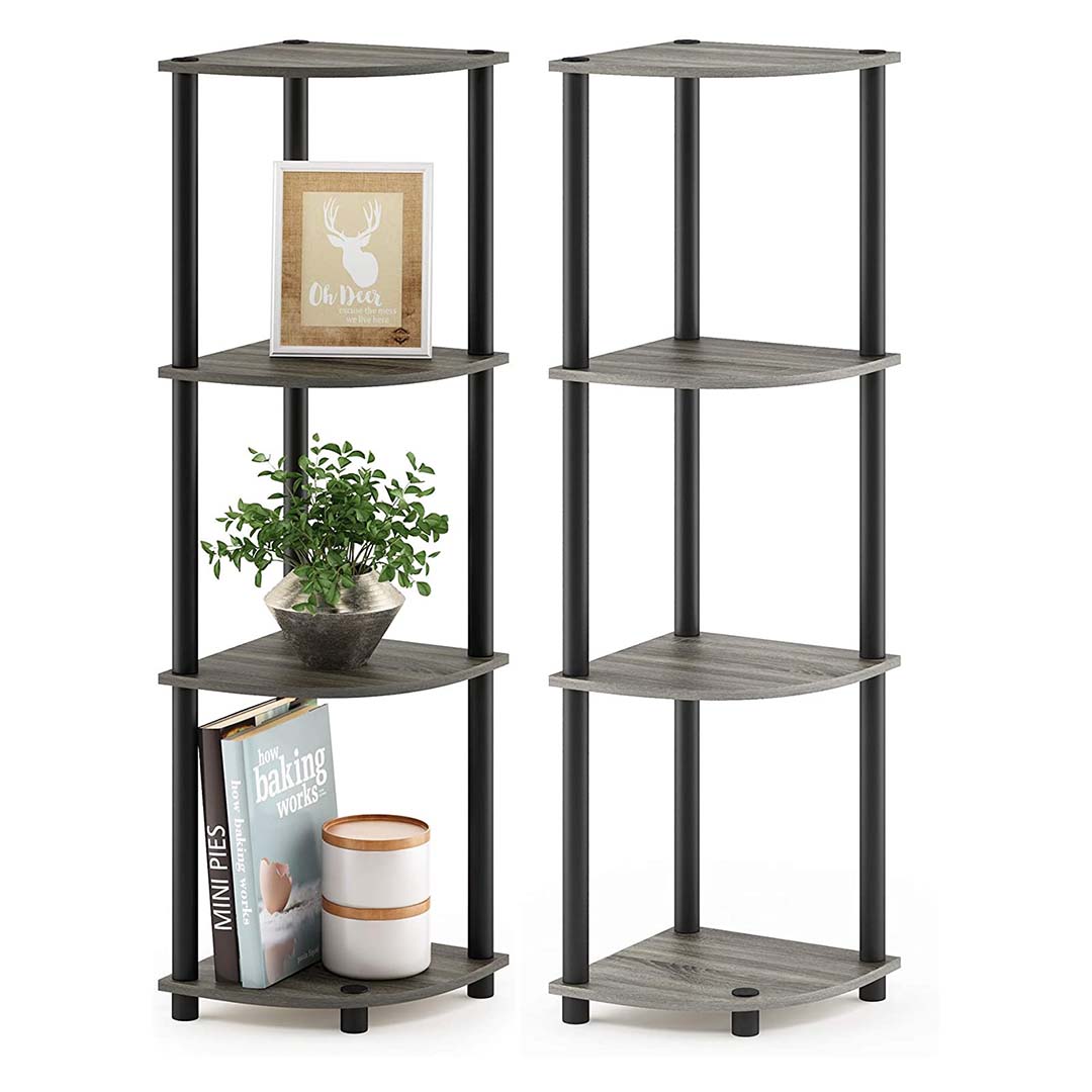 Metallic Corner Rack for Decoration Home & Office | Bookshelf - Star Work 