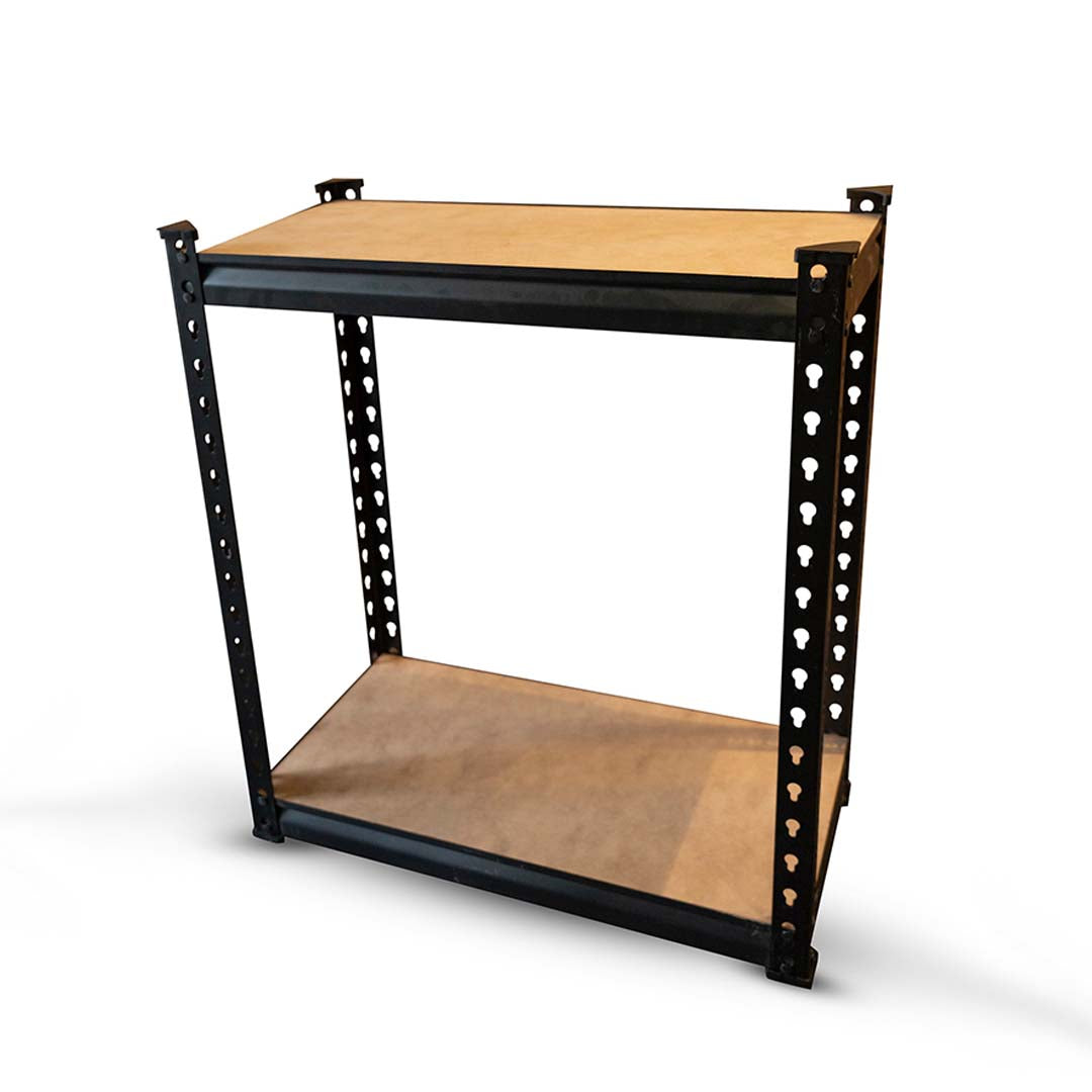 2-Tier Heavy Duty Grey Storage Shelf Garage-Shop-Warehouse-Storage ...