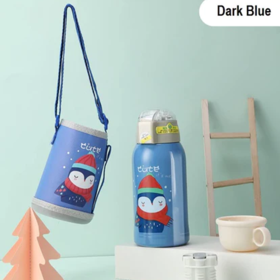 Kids Water Bottle | Insulated sipper Water Bottles For Kids Blue - Star Work 