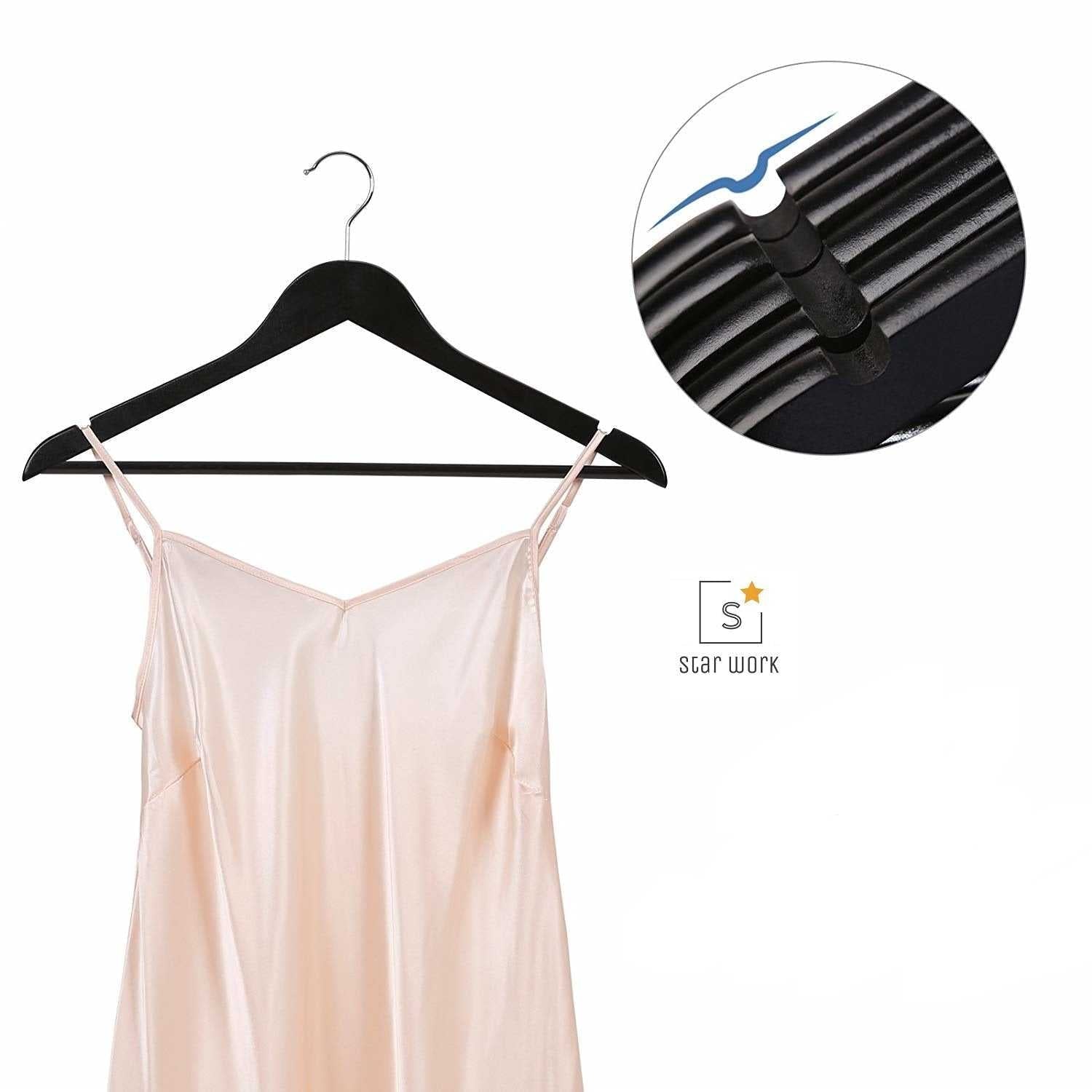Multi Functional Solid Wooden Suit Hangers | Hanger With Non-slip
