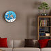 Wall Clock For Bedroom & Home | Silence Space Blue Wall-Clock - Star Work 
