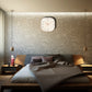 Star Work Silence non-ticking Plastic Frame Cream Square Wall Clock - Star Work 