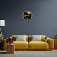 Star Work Silence non-ticking Plastic Frame Gold Fish Square Wall Clock - Star Work 