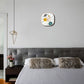 Star Work Silence non-ticking Plastic Frame Sun Fish Square Wall Clock - Star Work 